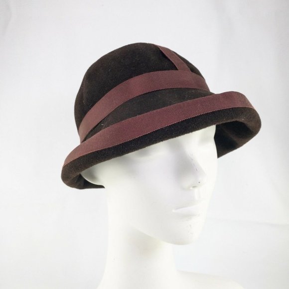 Stern Brothers Sheraton Womens Pork Pie Hat Sz OS - Picture 1 of 8